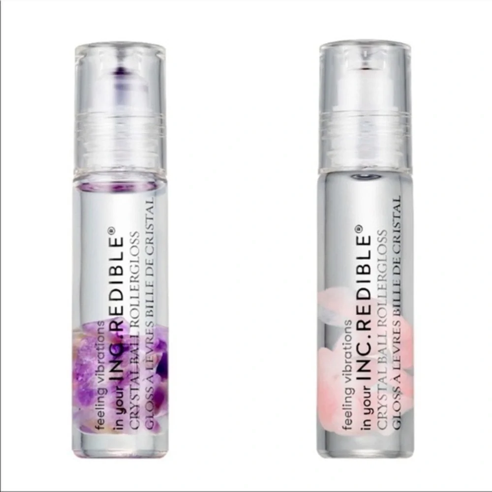 Nails Inc. Crystal Ball Roller Gloss Duo in Rose Quartz & Amethyst